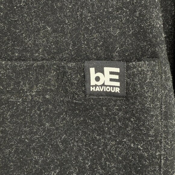 ECOLOGYST Slow Fashion Wool Harbour Coat Charcoal Grey Jacket Contemporary Sz M - Picture 6 of 10